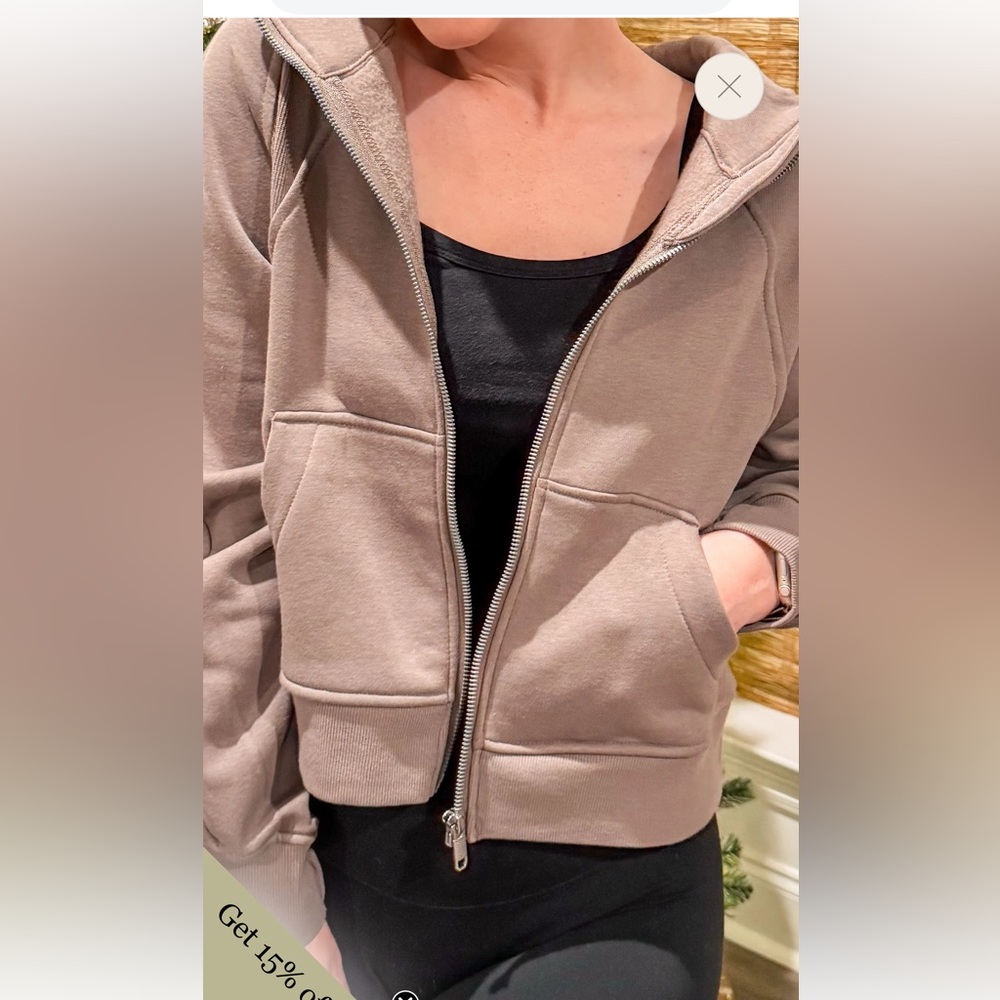 NWT BETTER TOGETHER Brown Full Zip Jaket Size Large